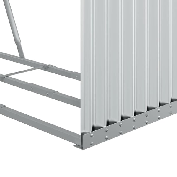 vidaXL Vedställ silver 120x45x100 cm galvaniserat stål