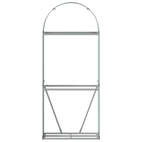 vidaXL brændestativ 80x45x190 cm galvaniseret stål grøn