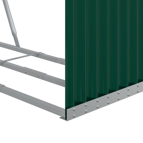 vidaXL brændestativ 120x45x100 cm galvaniseret stål grøn
