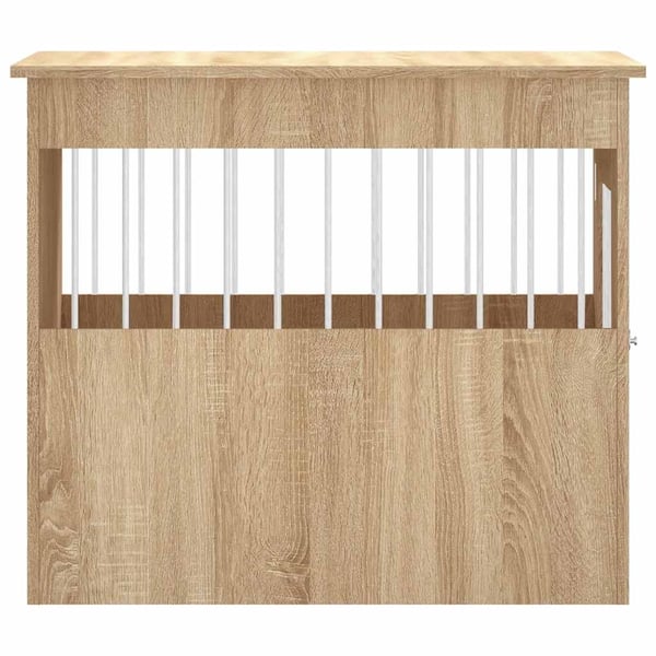 vidaXL hundebur 55x80x68 cm konstrueret træ sonoma-eg
