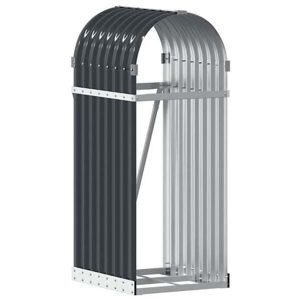 vidaXL brændestativ 40x45x100 cm galvaniseret stål antracitgrå