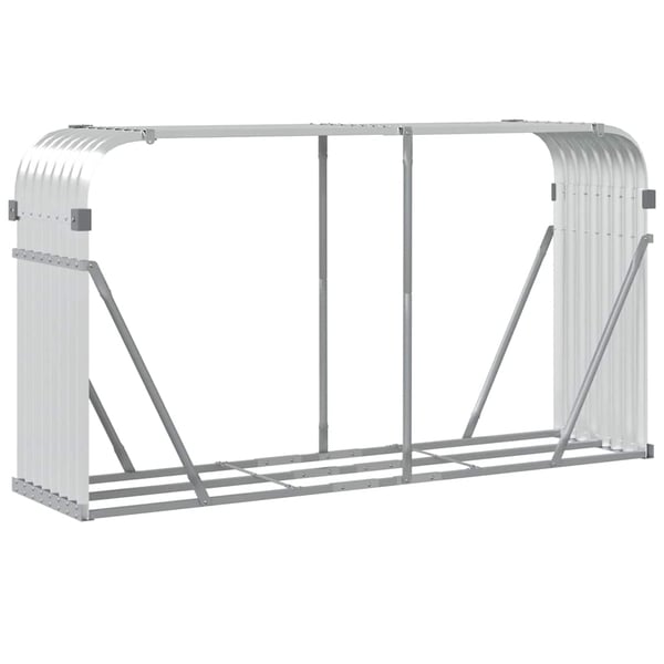 vidaXL Vedholder sølv 180x45x100 cm galvanisert stål