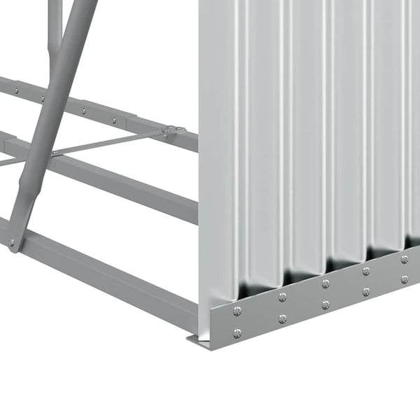 vidaXL Vedholder sølv 180x45x100 cm galvanisert stål