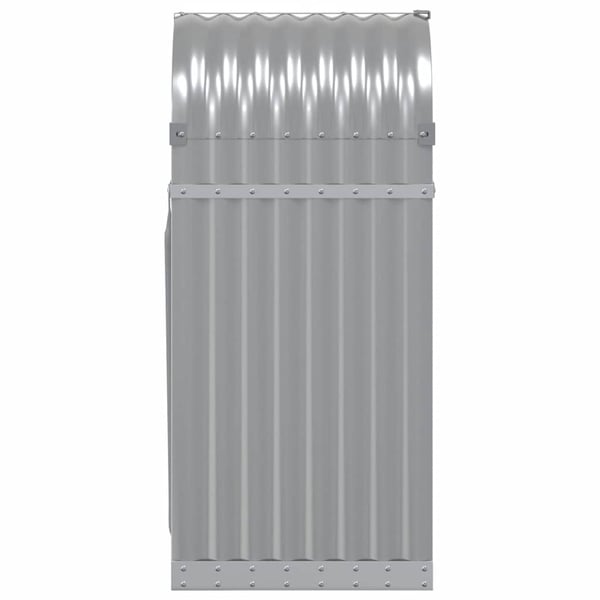 vidaXL brændestativ 40x45x100 cm galvaniseret stål lysegrå