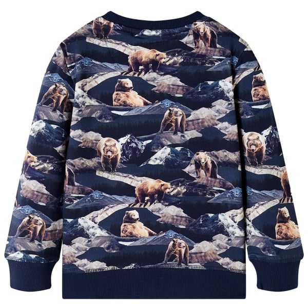 vidaXL Sweatshirt til børn str. 140 marineblå