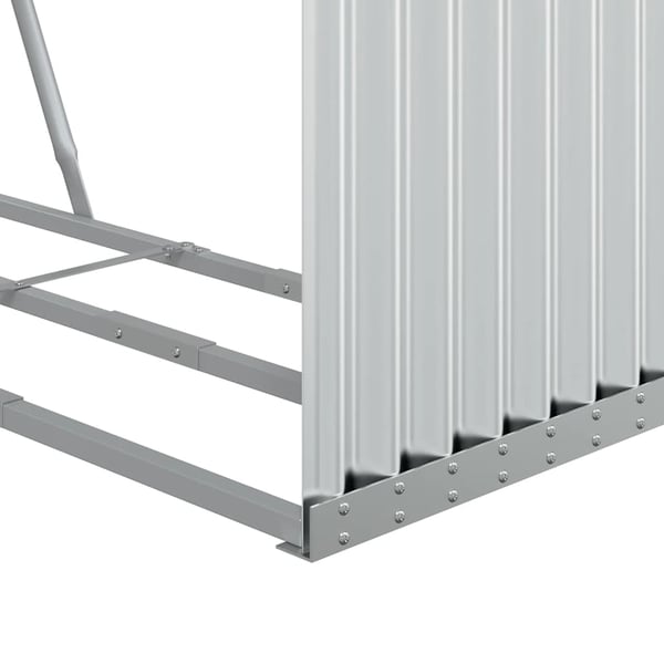 vidaXL Vedställ silver 120x45x210 cm galvaniserat stål
