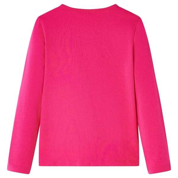 vidaXL Langærmet T-shirt til børn str. 140 pink