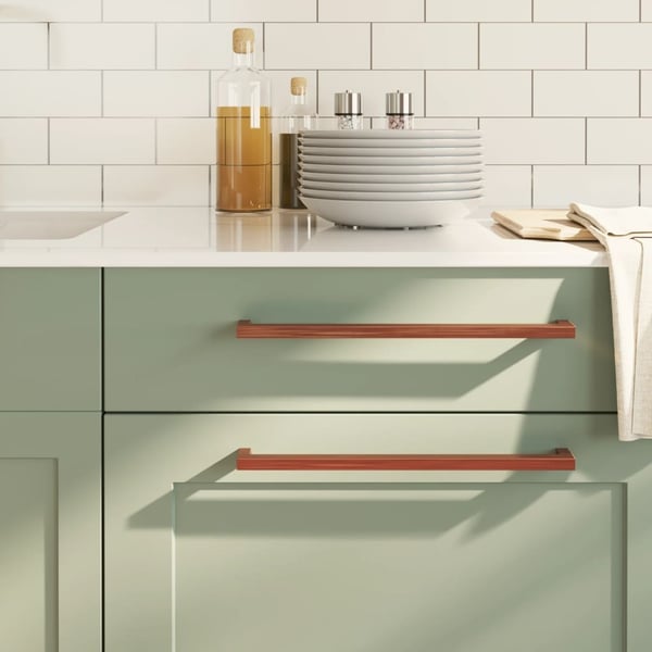 vidaXL skabshåndtag 20 stk. 320 mm rustfrit stål bronzefarvet
