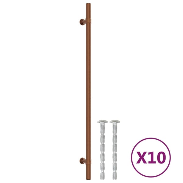 vidaXL skabshåndtag 10 stk. 320 mm rustfrit stål bronzefarvet