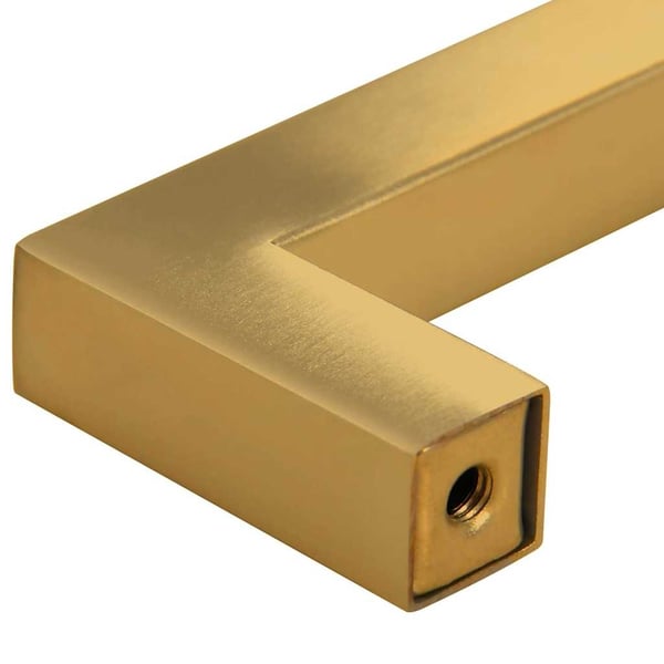 vidaXL skabshåndtag 10 stk. 128 mm rustfrit stål guldfarvet