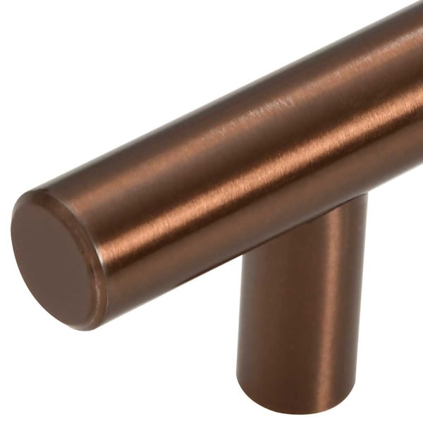 vidaXL skabshåndtag 10 stk. 96 mm rustfrit stål bronzefarvet