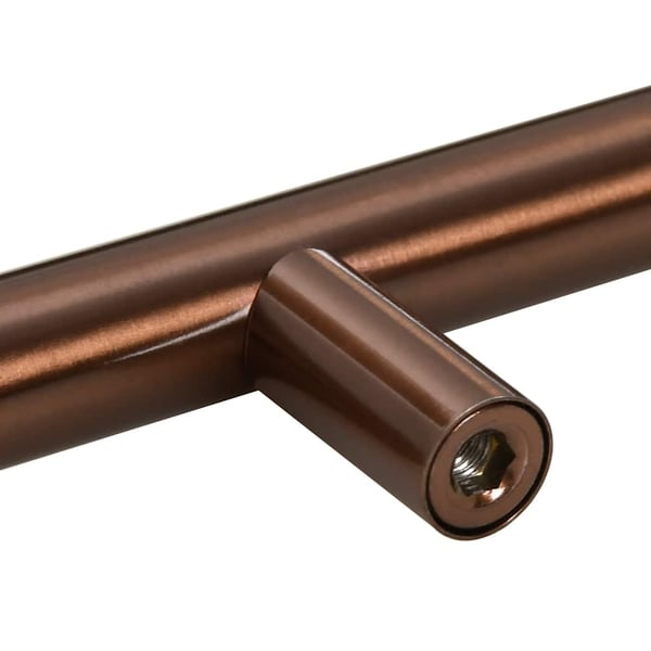 vidaXL skabshåndtag 10 stk. 96 mm rustfrit stål bronzefarvet