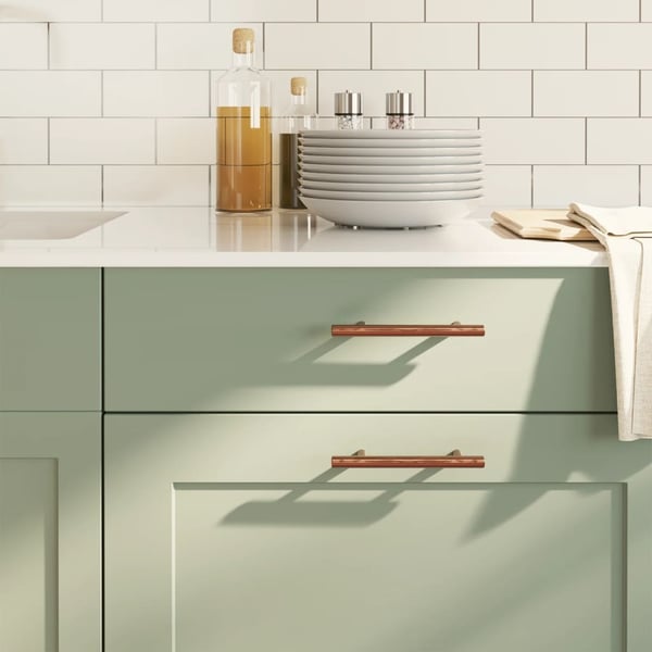 vidaXL skabshåndtag 20 stk. 96 mm rustfrit stål bronzefarvet