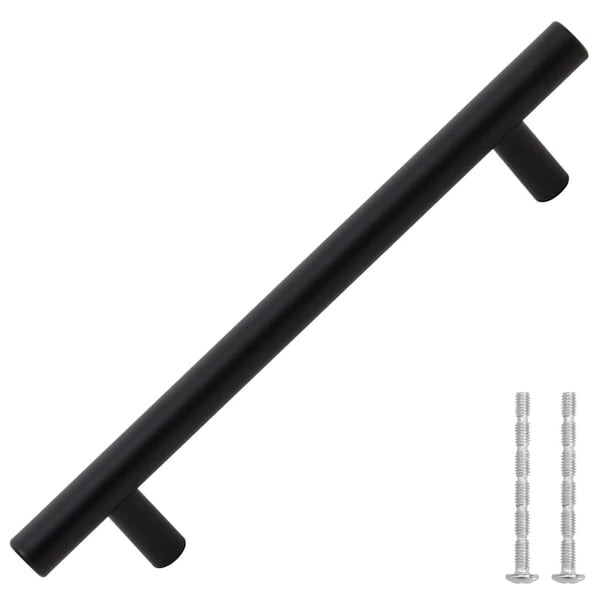 vidaXL Skåphandtag 10 st svart 160 mm rostfritt stål