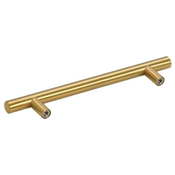 vidaXL skabshåndtag 10 stk. 128 mm rustfrit stål guldfarvet