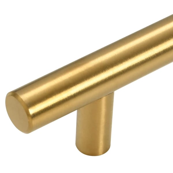 vidaXL skabshåndtag 10 stk. 128 mm rustfrit stål guldfarvet