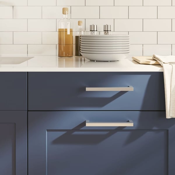 vidaXL skabshåndtag 10 stk. 160 mm rustfrit stål sølvfarvet