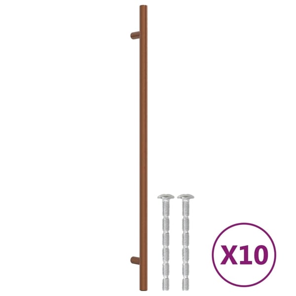 vidaXL skabshåndtag 10 stk. 320 mm rustfrit stål bronzefarvet