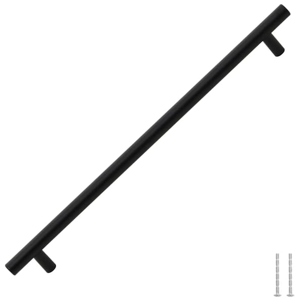 vidaXL Skåphandtag 5 st svart 320 mm rostfritt stål