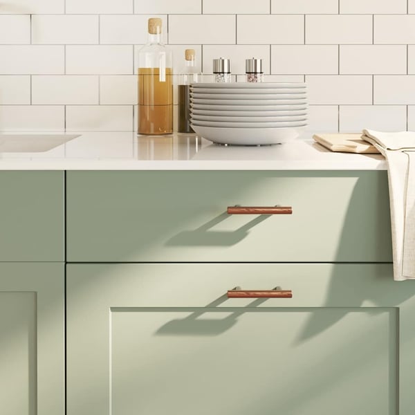 vidaXL skabshåndtag 10 stk. 64 mm rustfrit stål bronzefarvet