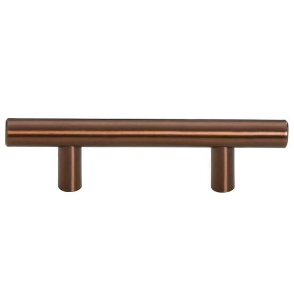 vidaXL skabshåndtag 10 stk. 64 mm rustfrit stål bronzefarvet