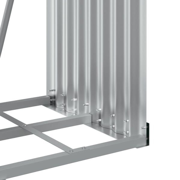 vidaXL brændestativ 40x45x100 cm galvaniseret stål brun