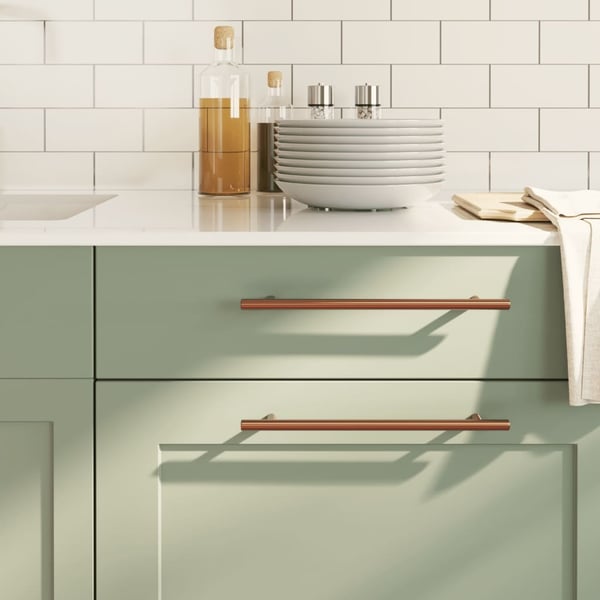vidaXL skabshåndtag 20 stk. 224 mm rustfrit stål bronzefarvet
