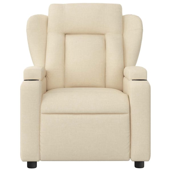 vidaXL massagestol stof cremefarvet