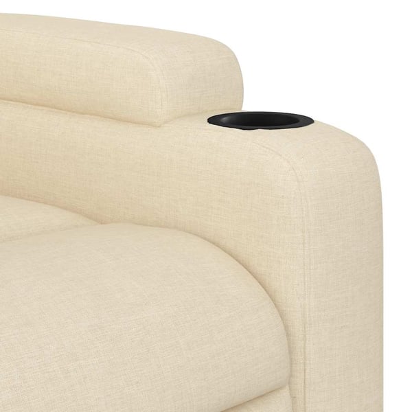 vidaXL massagestol stof cremefarvet