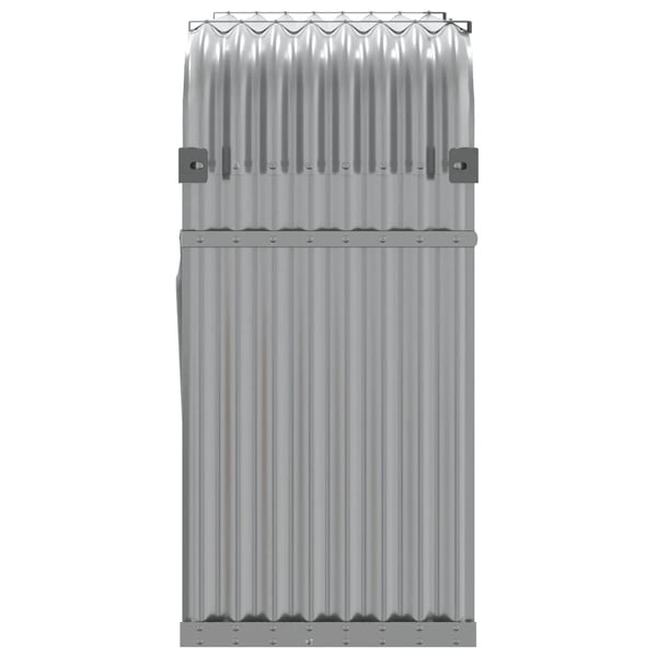 vidaXL brændestativ 120x45x100 cm galvaniseret stål lysegrå