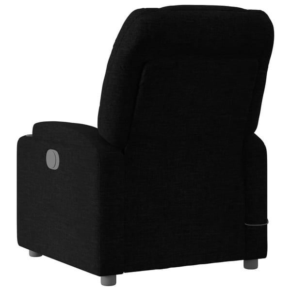 vidaXL Massagefåtölj svart tyg