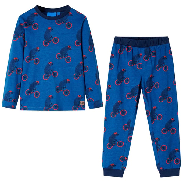 vidaXL Pyjamas for barn med lange ermer bensin 104
