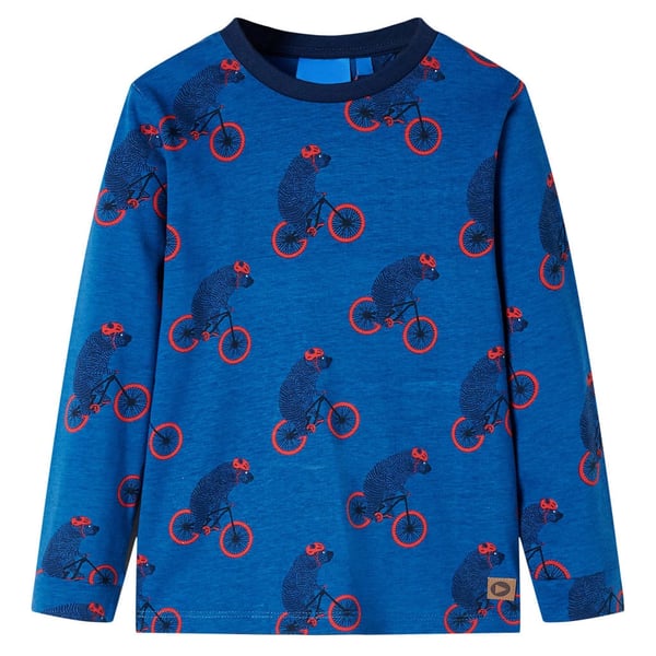 vidaXL Pyjamas til børn str. 128 petroleumsblå