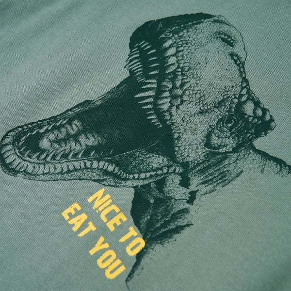 vidaXL T-shirt för barn khaki 128