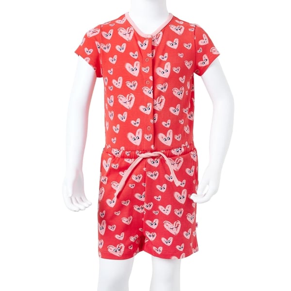 vidaXL Buksedress for barn rød 140