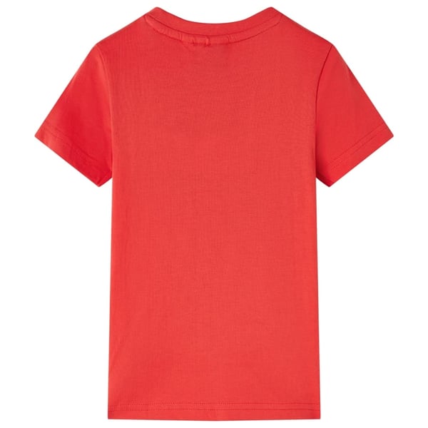 vidaXL T-shirt för barn röd 104