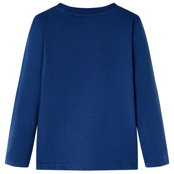 vidaXL Langærmet T-shirt til børn str. 92 jeansblå