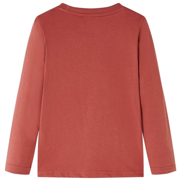 vidaXL T-skjorte for barn med lange ermer henna 104