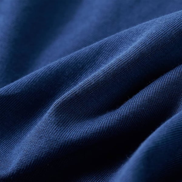 vidaXL T-skjorte for barn med lange ermer jeans marineblå 128