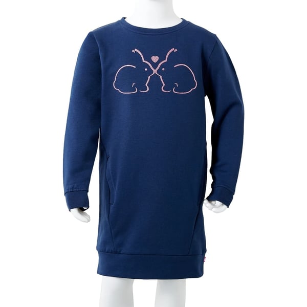 vidaXL Sweatshirt til børn str. 116 marineblå