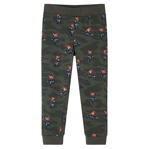 vidaXL Pyjamas for barn med lange ermer kaki 92