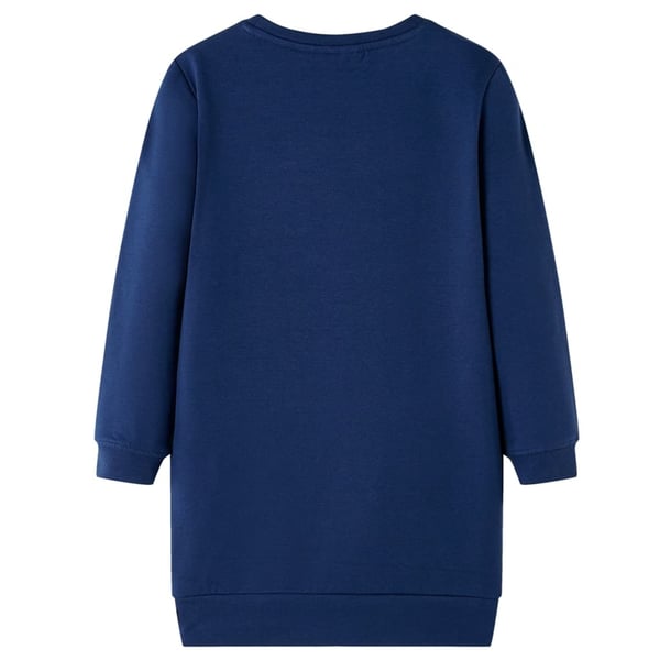 vidaXL Sweatshirtkjole til børn str. 92 marineblå