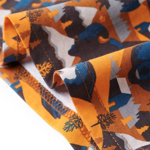 vidaXL Pyjamas til børn str. 116 cognacfarvet
