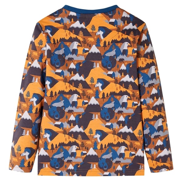 vidaXL Pyjamas til børn str. 116 cognacfarvet