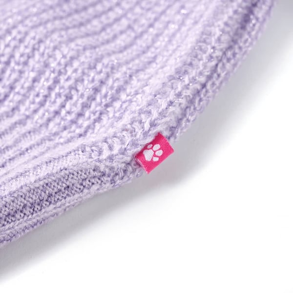 vidaXL Barnegenservest strikket lyselilla 92