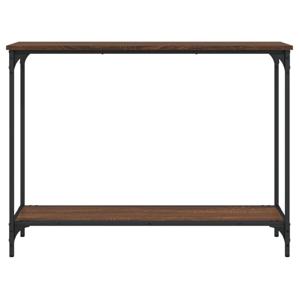 vidaXL Konsollbord brun eik 101x30,5x75 cm konstruert tre