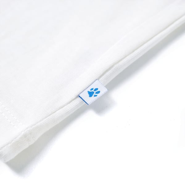 vidaXL T-skjorte for barn ecru 104