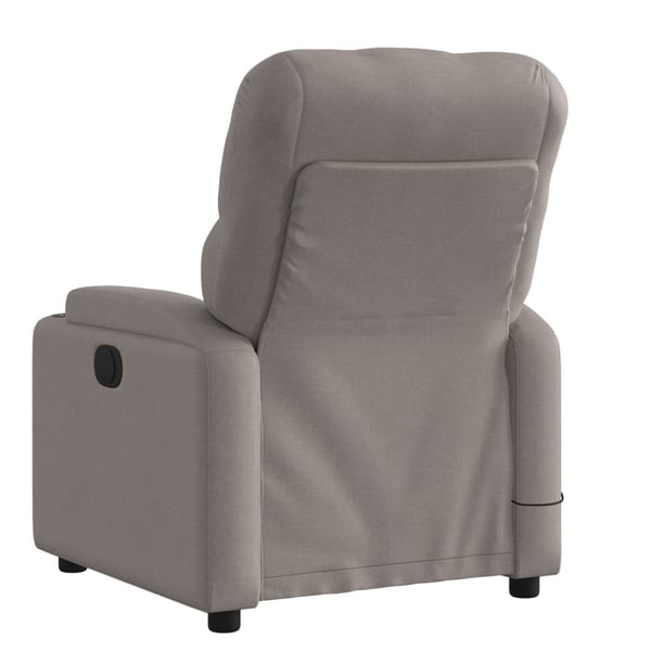 vidaXL massagestol stof gråbrun