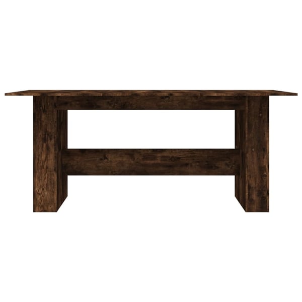 vidaXL Spisebord røkt eik 180x90x76 cm konstruert tre