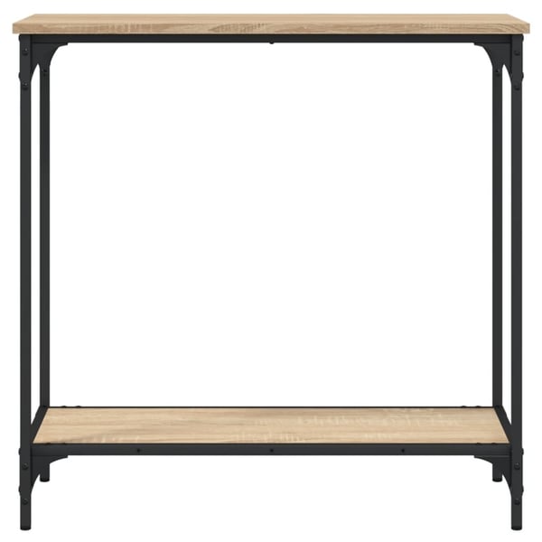 vidaXL konsolbord 75x30,5x75 cm konstrueret træ sonoma-eg